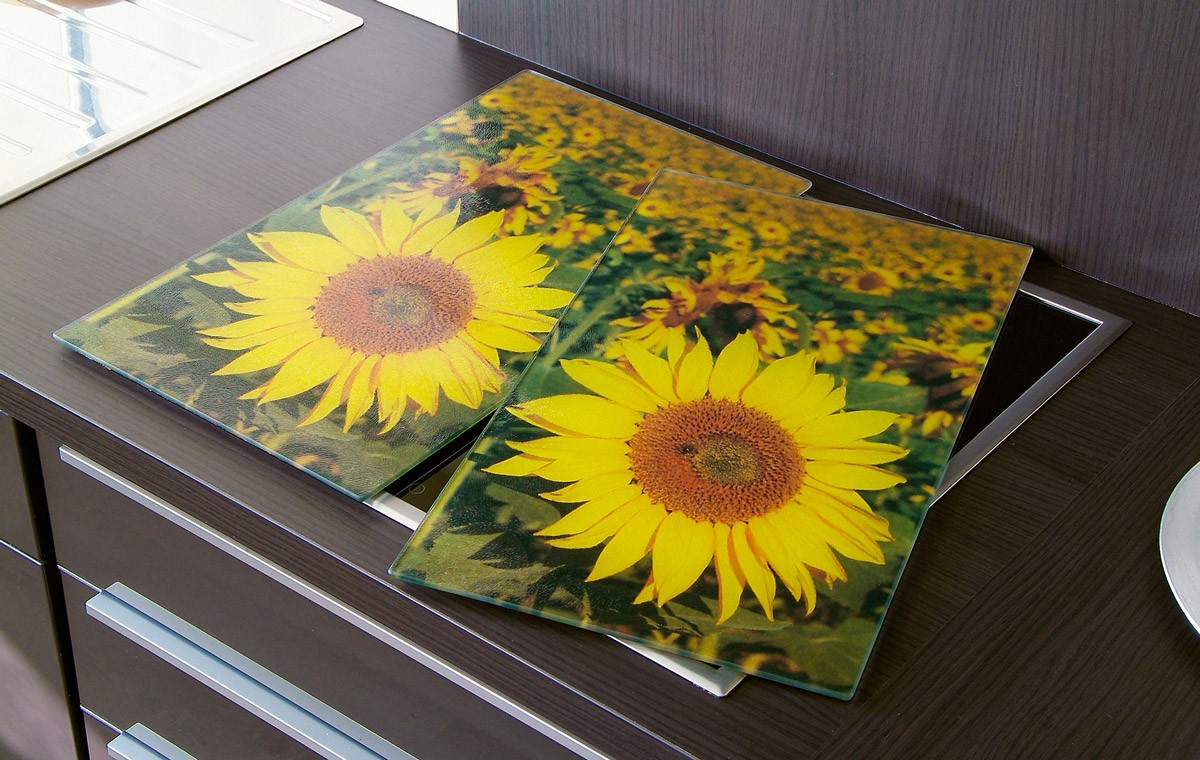 Herdabdeckplatten Sonnenblumen