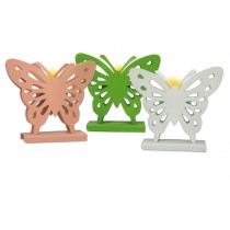 3er Set Teelichthalter "Schmetterlinge"