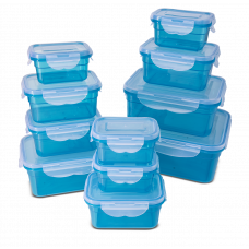 22-teiliges Frischhaltedosen Set, blau