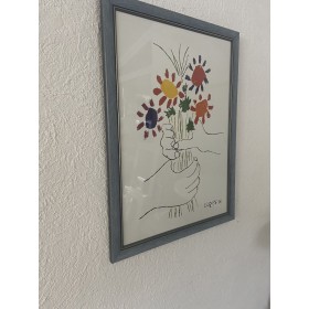 Hände mit Blumen von Picasso